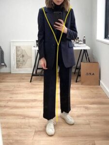 骨格ストレート シルエット